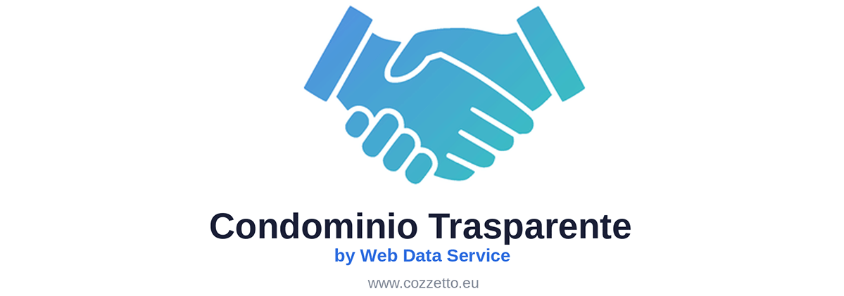 Logo di Condominio Trasparente, due mani chiìe si stringono, Web Data Service, www.cozzetto.eu Le due mani che si stringono son a dimostrazione di un relazione trasparente tra Amministratori e Condòmini